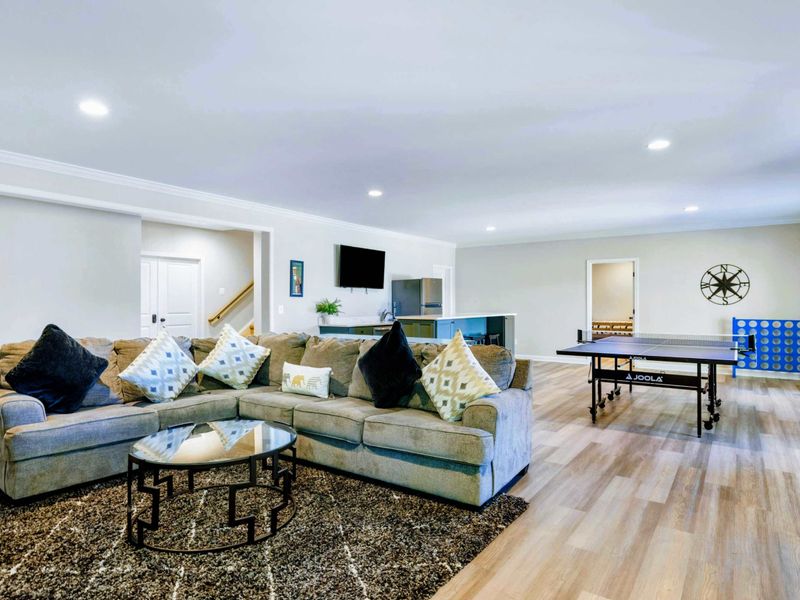 Game Room - Sectional, ping pong, giant Connect 4, and TV: the rec room that keeps the energy going after dinner.