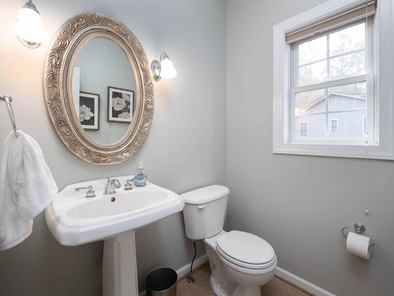 Half bath on main level