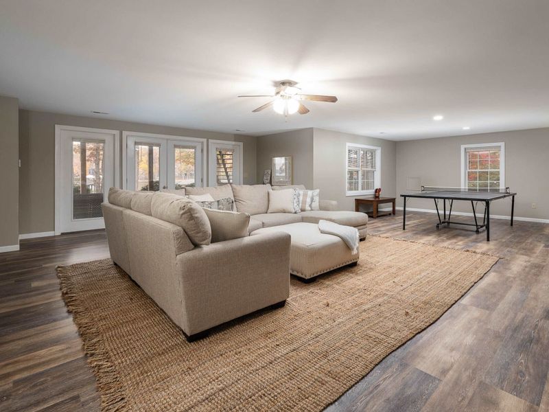 basement living room