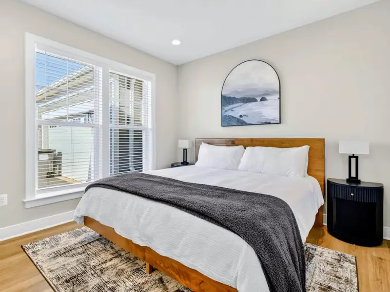 A Cozy Place to Recharge – Warm finishes and quiet comfort for deep sleep after lake days.