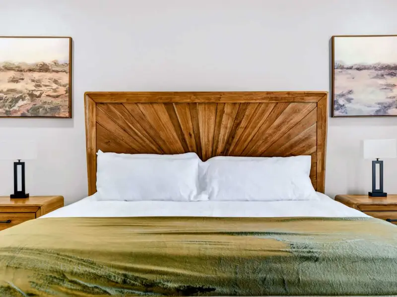 A Calm Place to Land – Simple, soothing, and designed for deep sleep after lake days.