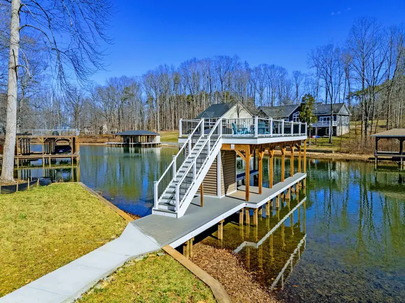 Afternoon on the Water - Bright skies and calm water set the scene from the backyard.