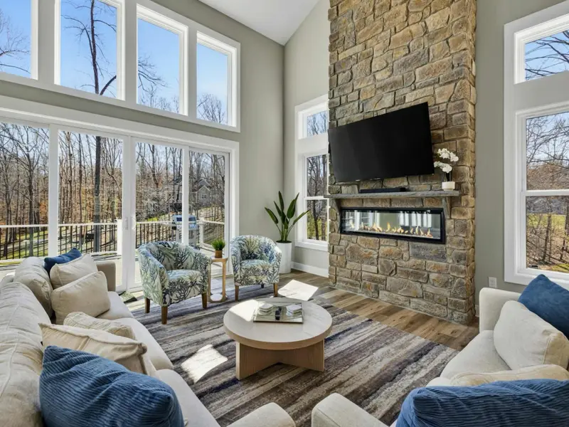 Great Room - An open layout keeps everyone connected, whether it is movie night or easy conversation.