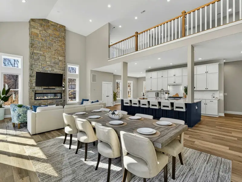 Table for All - Seating for the full house, open to the kitchen so the cook stays in the mix.