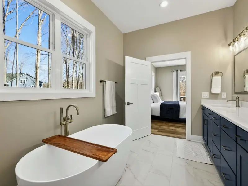 Freestanding Tub - The freestanding tub anchors the primary bath as a true spa-level feature.