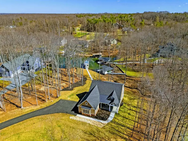 Drone Perspective - See the scale of the waterfront and the privacy of the setting from above.