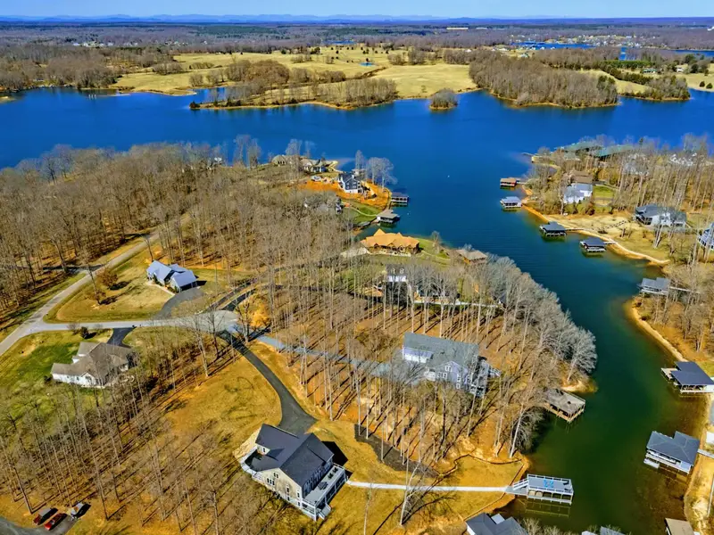 Lake Anna Setting - The property in context, nestled along the quiet shores of the private side.