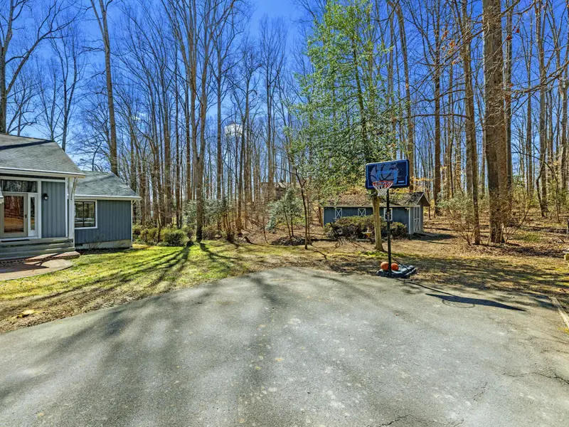 Driveway - A basketball hoop in the driveway adds one more way to stay active between lake sessions.