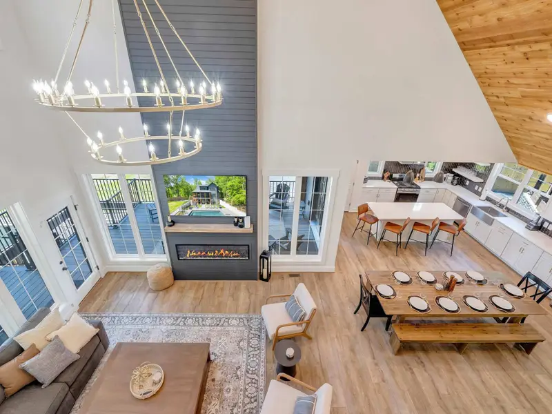 Vaulted Living room