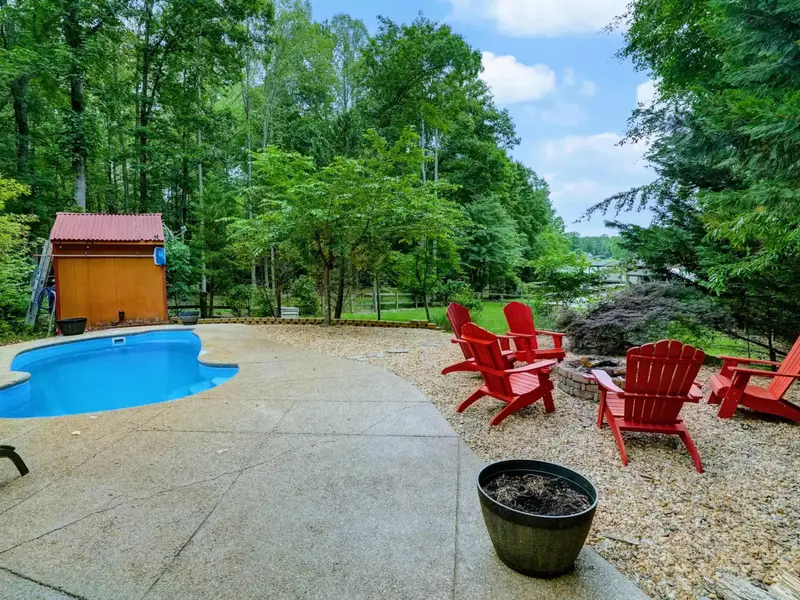 Pool Meets Fire Pit - The best of both worlds, side by side, ready for your group's perfect evening.