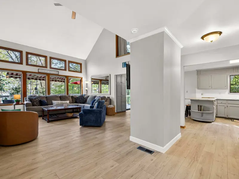 Conversation Corner: The perfect spot for morning coffee or late-night chats.