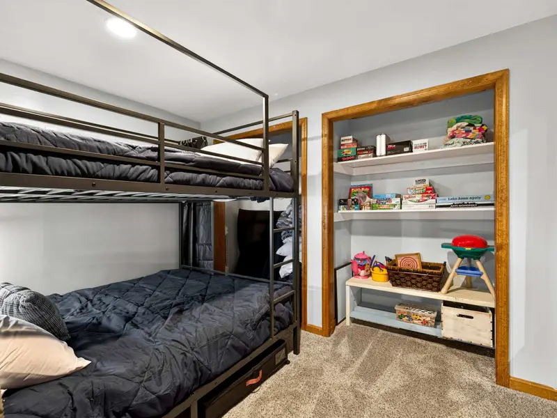 Bunk Detail: Each bunk features a private curtain for a cozy hideaway.