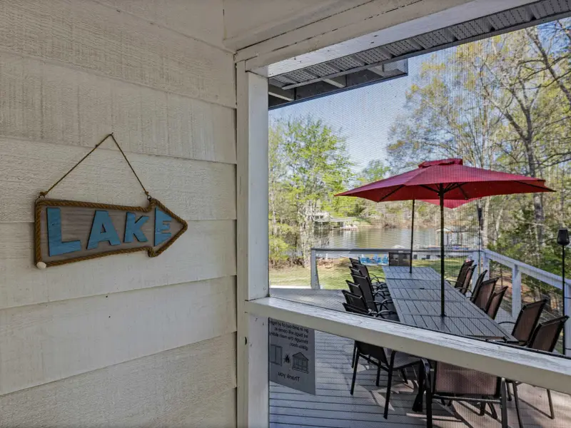 Lakeside Signage: This way to the fun.
