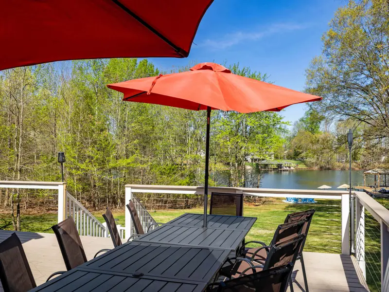 The Grand Deck: A bird's-eye view of the outdoor entertaining layout.
