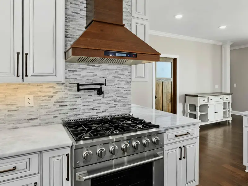 Kitchen - Coffee bar and breakfast nook ready for slow mornings before heading out to the lake.