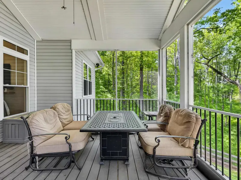 Balcony Deck - Lounge seating perched right above the lake.