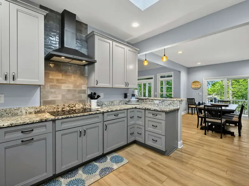 Kitchen - Plenty of counter space and storage for groups that love to cook together.