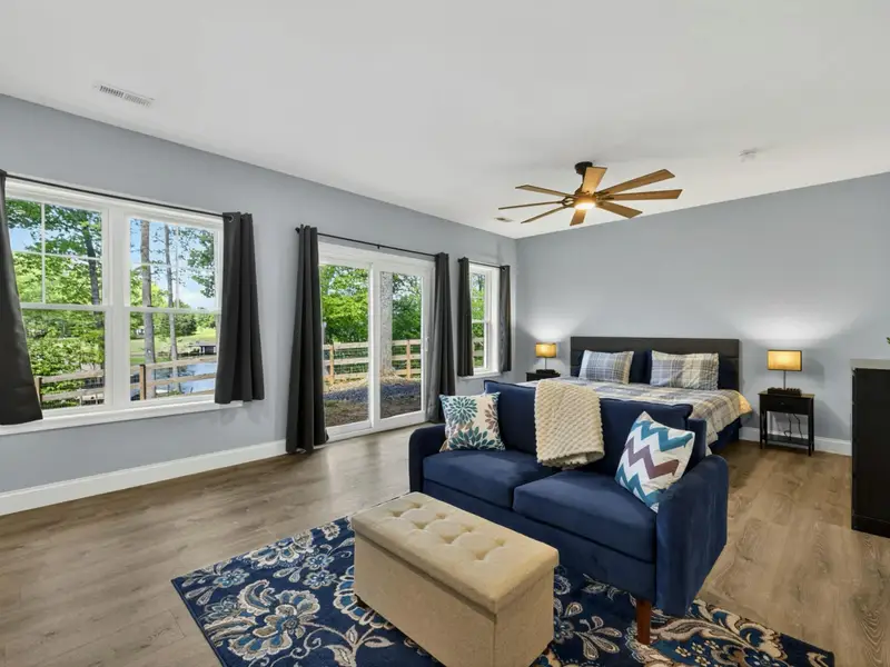 Suite 2 - Walkout access makes morning coffee on the patio effortless.