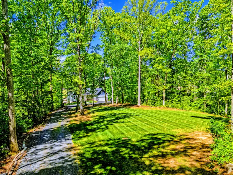 Exterior - Tree-lined driveway with privacy from the road.