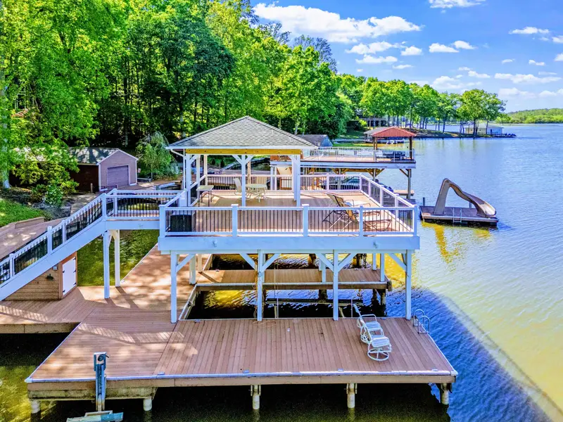 Dock - Two-story dock provides ample space for all the lake day activities.
