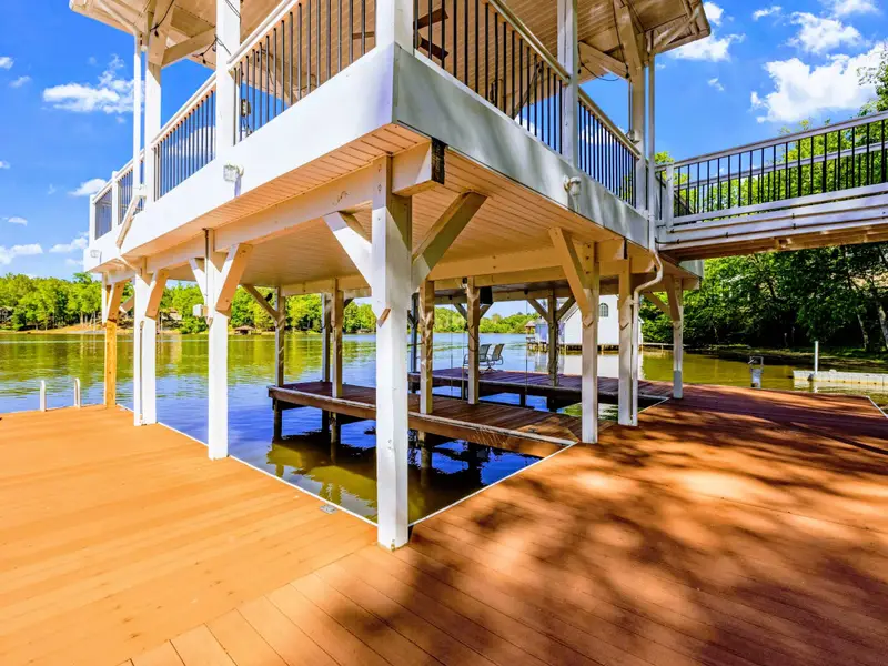 Dock - From the lower deck, the lake stretches out in front of you.