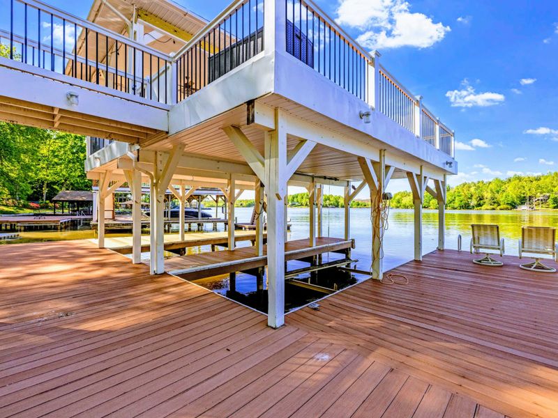 Dock - Two-story dock provides ample space to enjoy lake life.
