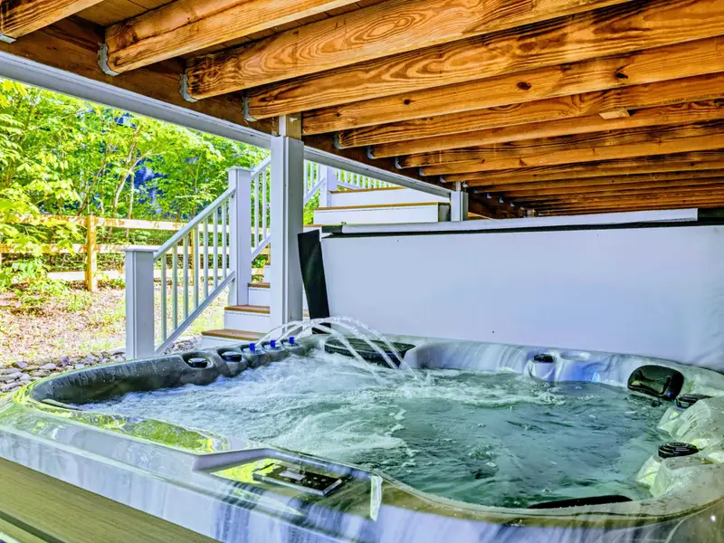 Hot Tub - Steaming jets, lake breeze through the trees, and the kind of warm-water reset that ends every long day.