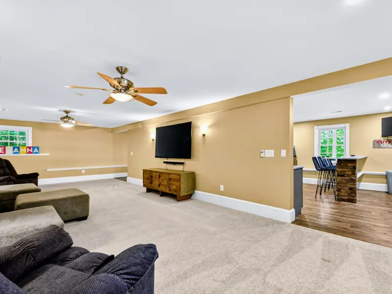 Family Room - Wide-open basement living space, the rainy-day saver for the whole group.
