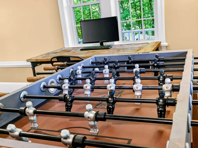 Game Room - Foosball table front and center
