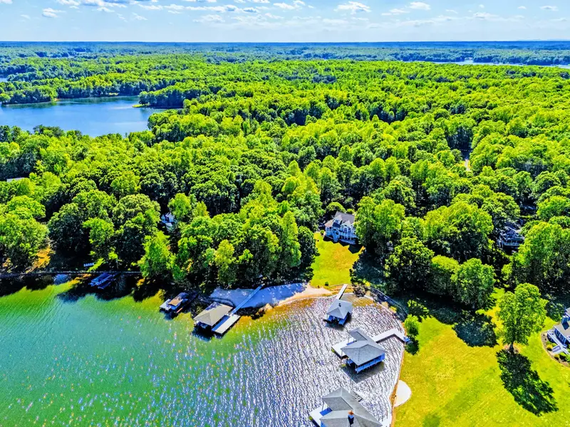 From Above - The full sweep of Lake Anna's private side from the property's elevation.
