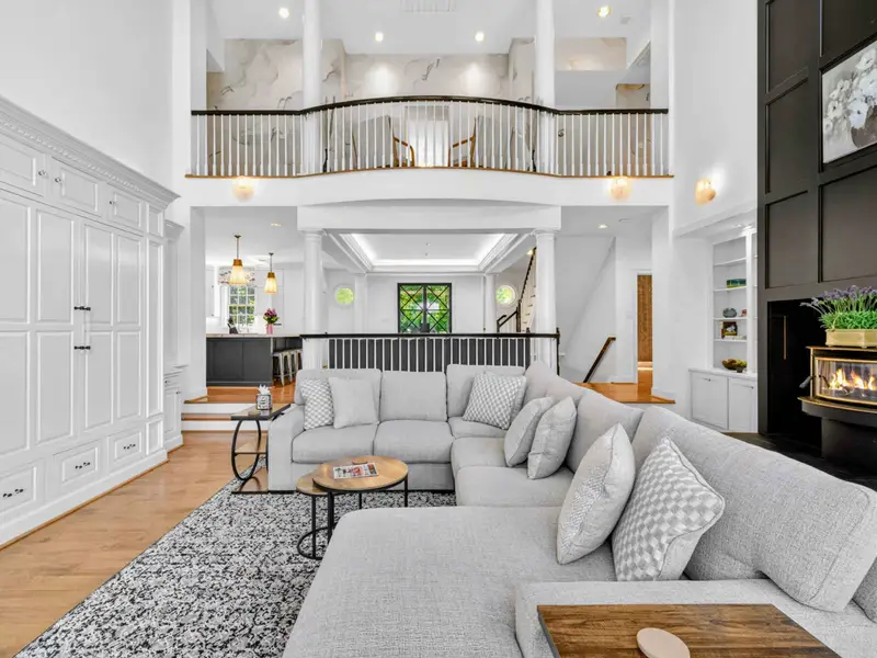 Great Room - View toward the open kitchen and dining area beyond.