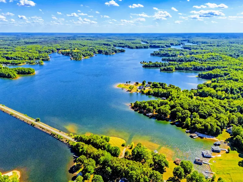 From Above - The home's position on the cove keeps the water calm and the views uninterrupted.