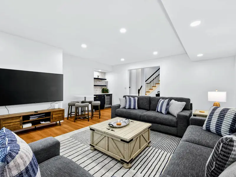 Family Room - The lower level is built for play: TV, board games, room to spread out.