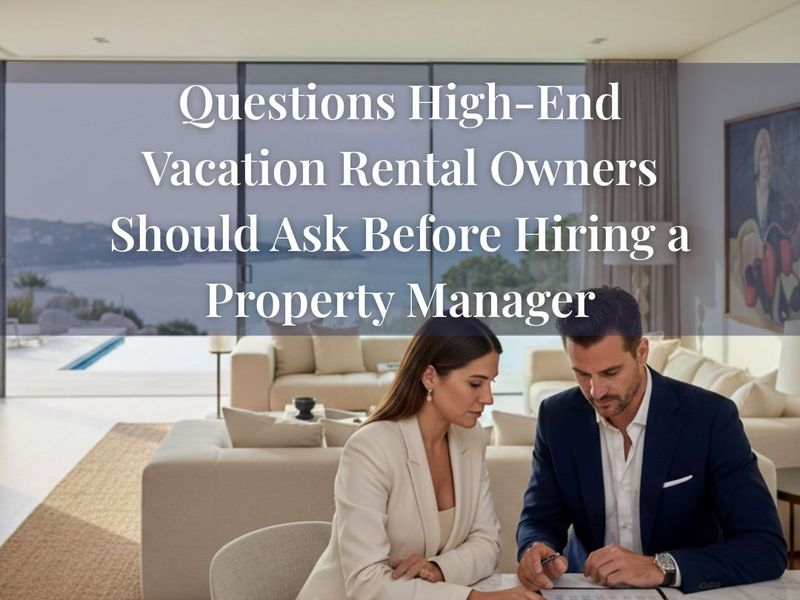 Questions High End Vacation Rental Owners Should Ask Before Hiring a Property Manager
