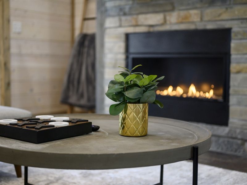 Can't beat relaxing by the fireplace with a good book and a cup of hot cocoa.