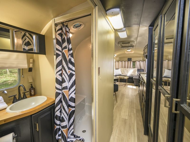 Wisconsin Sugar Maple AirStream bathroom