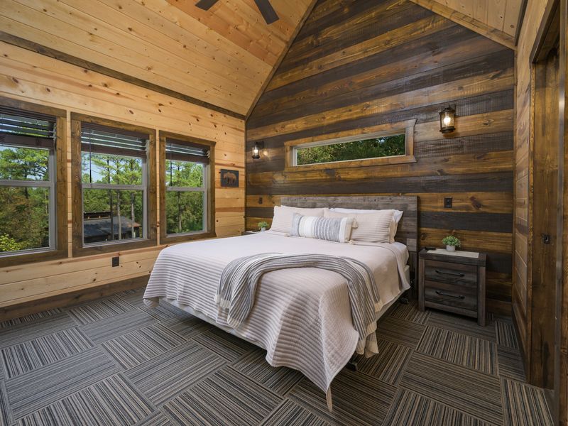 Unwind in this charming, cozy bedroom, the perfect retreat to relax, recharge, and enjoy a peaceful night’s rest after a day of adventure.
