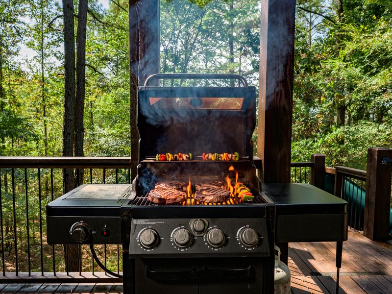 Decked out for a perfect BBQ night! Cheers to great food and even better company.