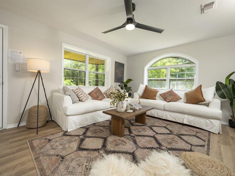 Unwind in style with plush seating and a warm ambiance.