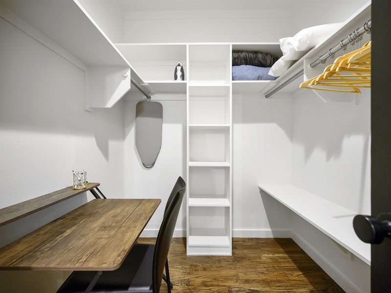 Full sized closet for your convenience
