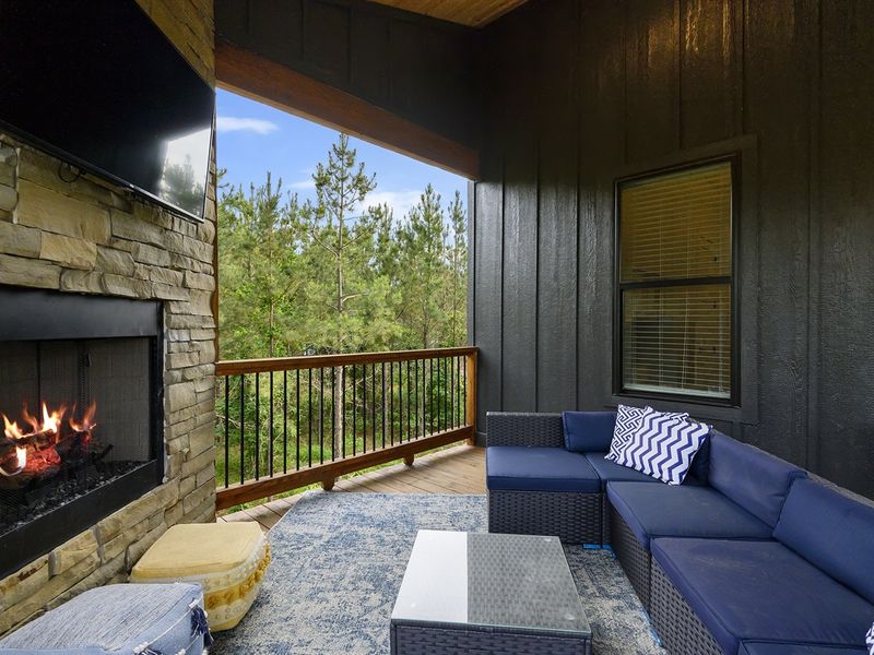 Upstairs deck