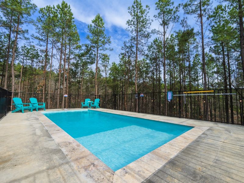Swim with a forest backdrop and complete peace