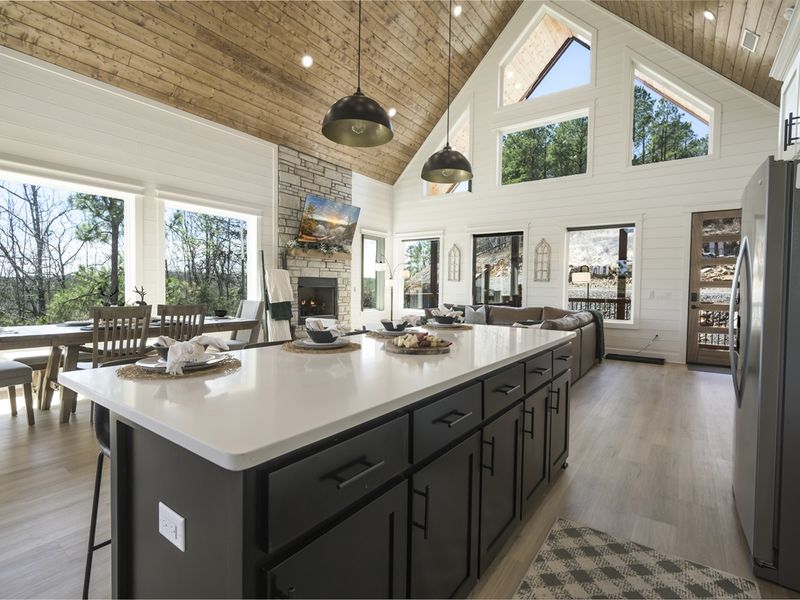 Thoughtful decor and warm lighting make this space feel like home.