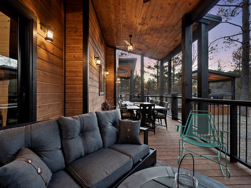 Comfortable seating invites you to linger a little longer