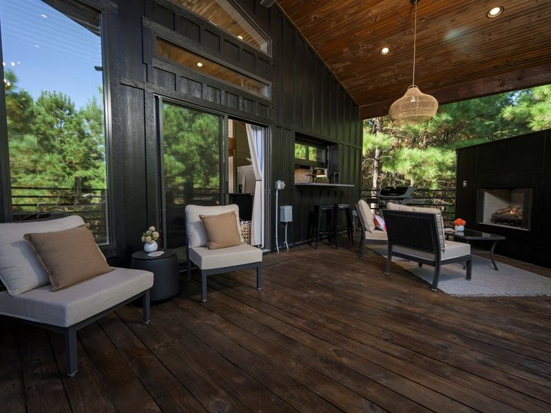 Take a deep breath, sink into a chair, and let the forest do the rest.