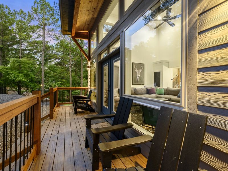 Relax on the front porch in our Adirondack chairs
