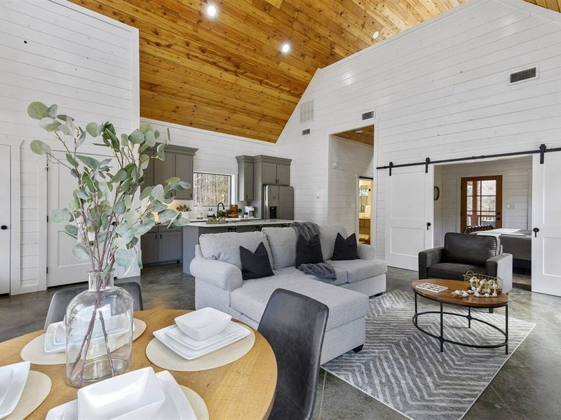 Open-concept layout