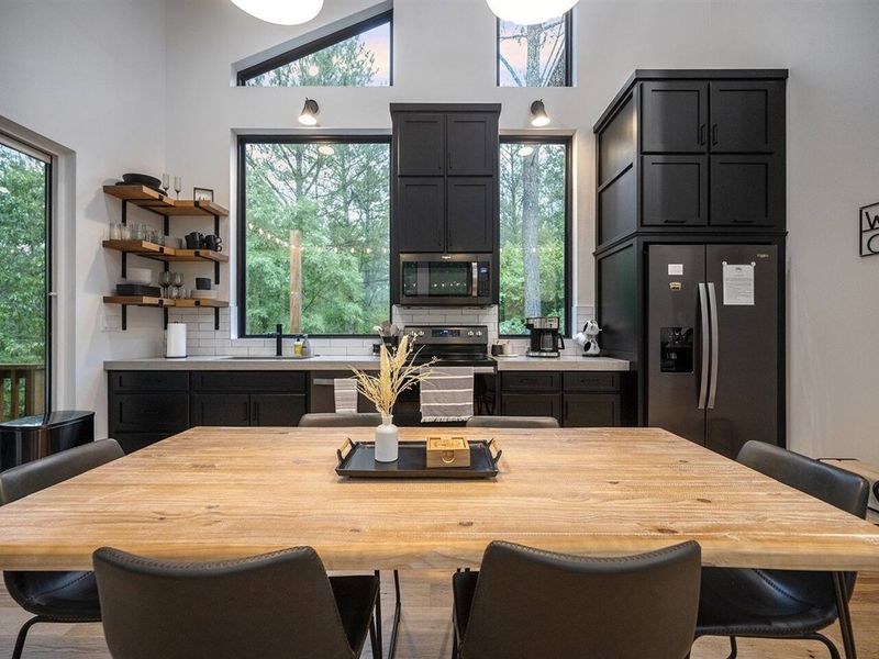 Custom windows in kitchen