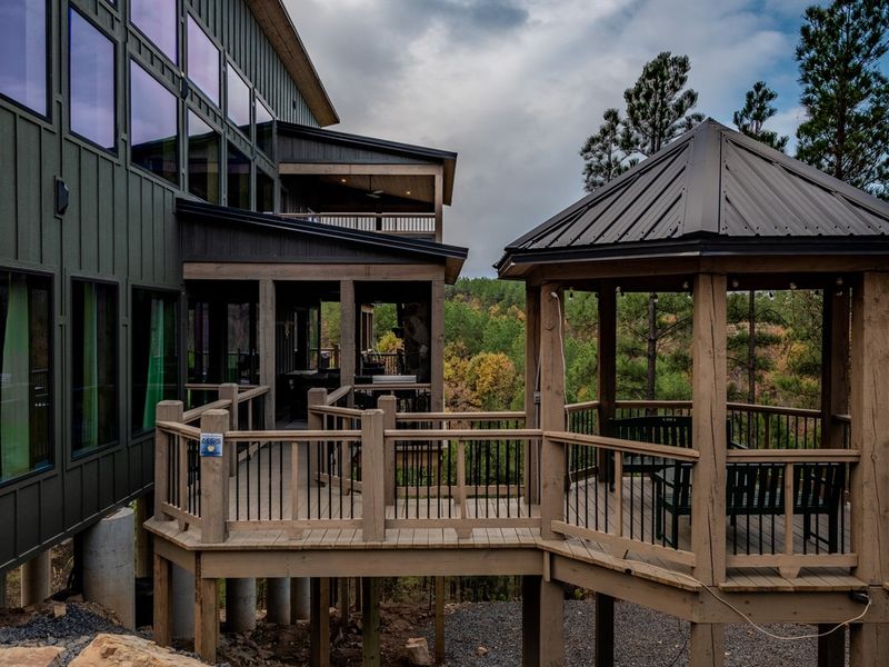 A gazebo that's made from memories, laughter and peace.