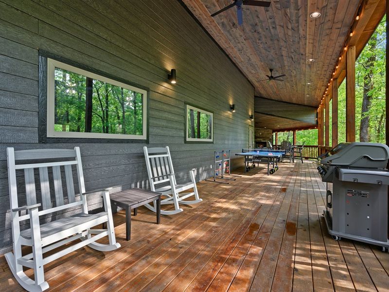 Grilling and Chilling on the large deck